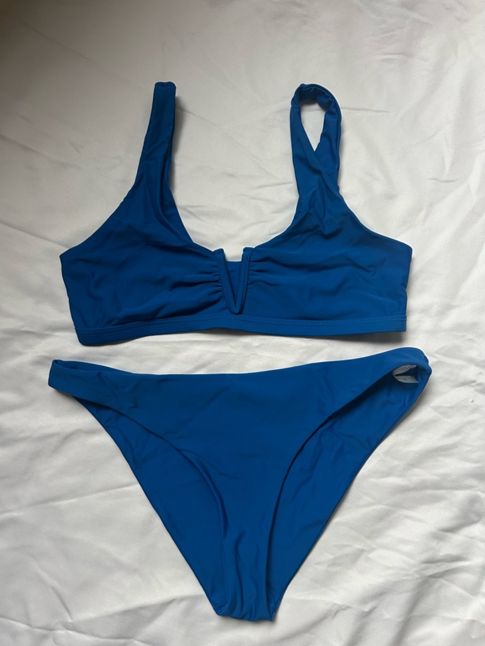 BLUE BIKINI SET FLATTERING SIZE S